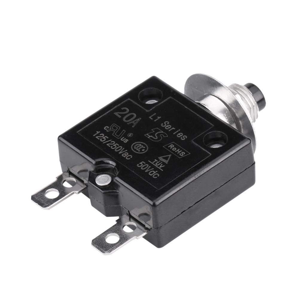 プルソン・ソイ Aramox 20A Thermal Circuit Breaker, Manual Reset, Overcurrent